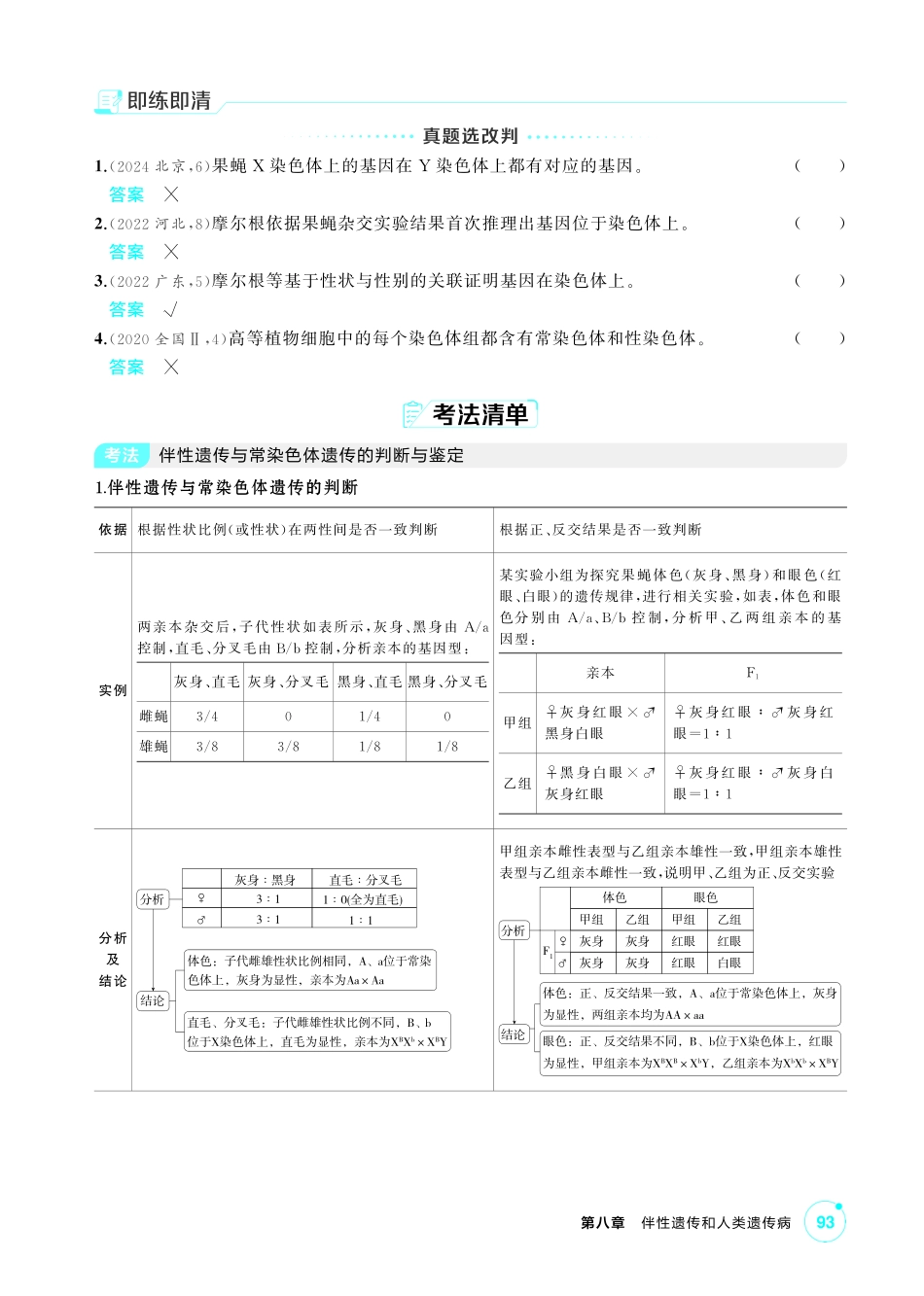 1_第八章伴性遗传和人类遗传病精讲.pdf_第3页