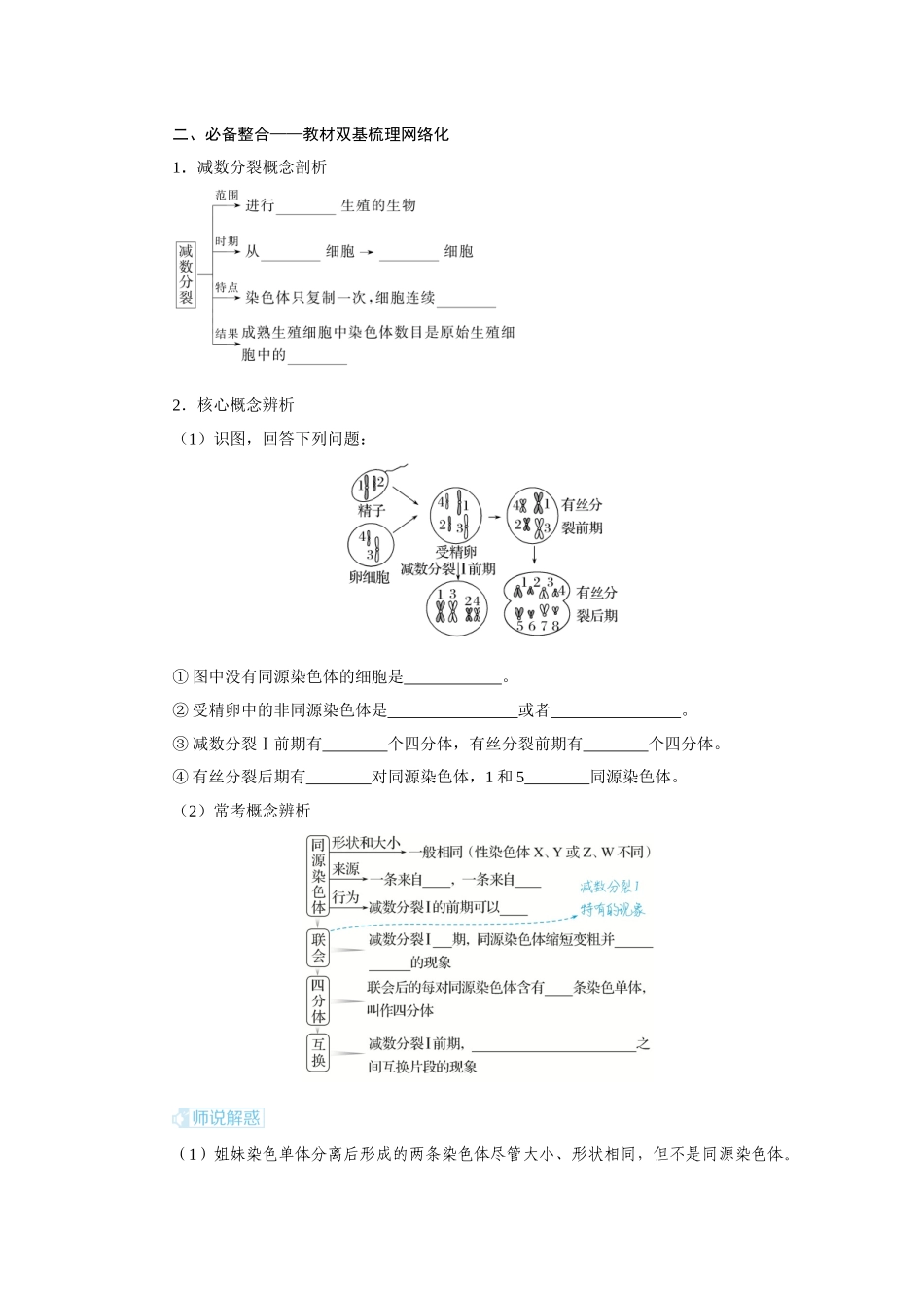 第2讲减数分裂和受精作用.docx_第2页