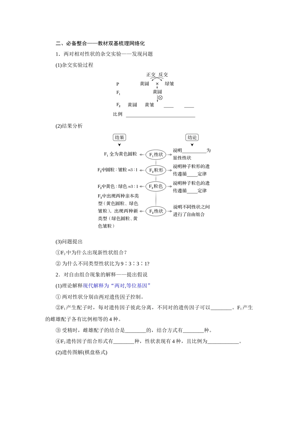 第2讲孟德尔的豌豆杂交实验(二).docx_第2页
