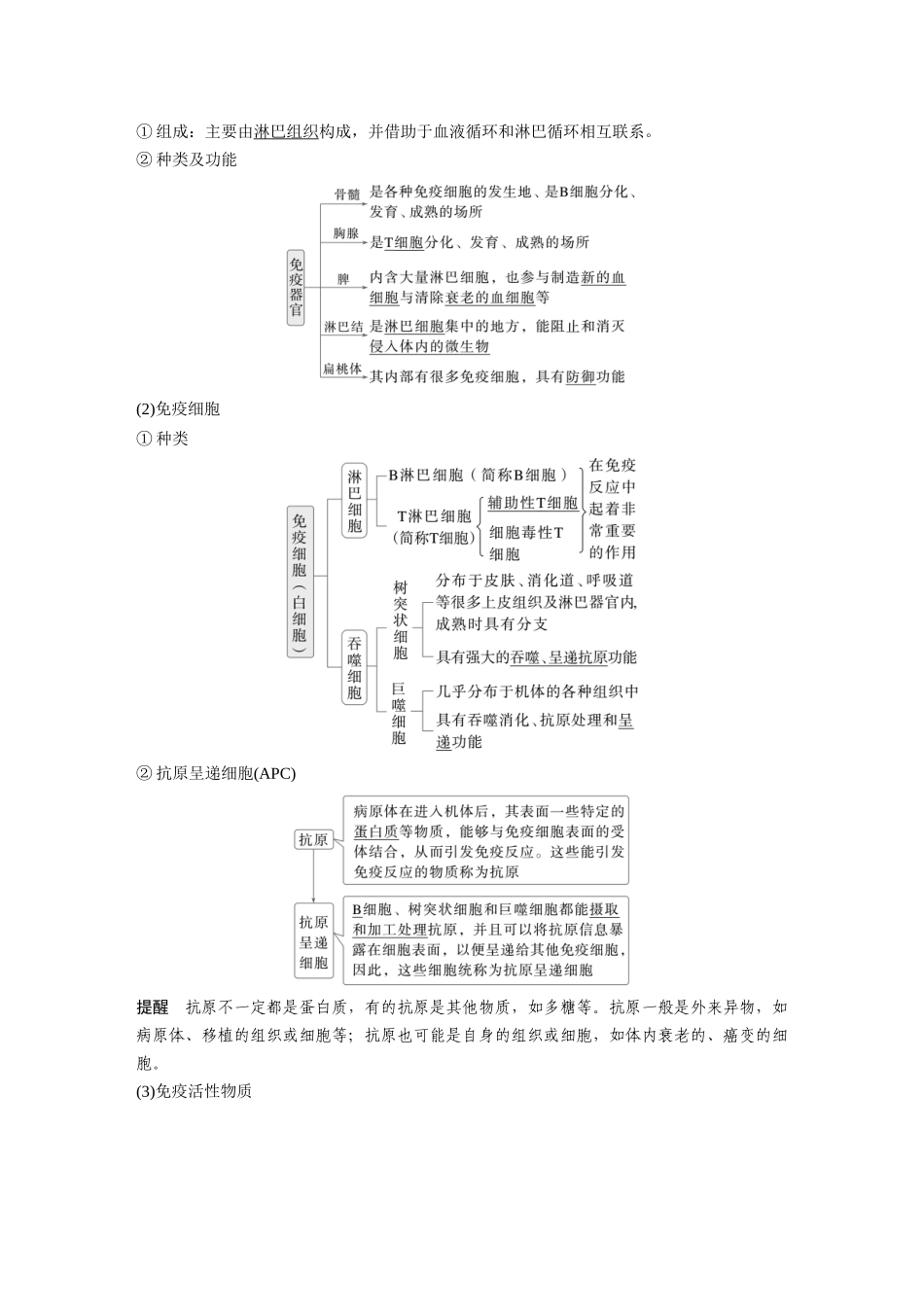 第八单元第38课时免疫系统的组成、功能及特异性免疫.docx_第2页