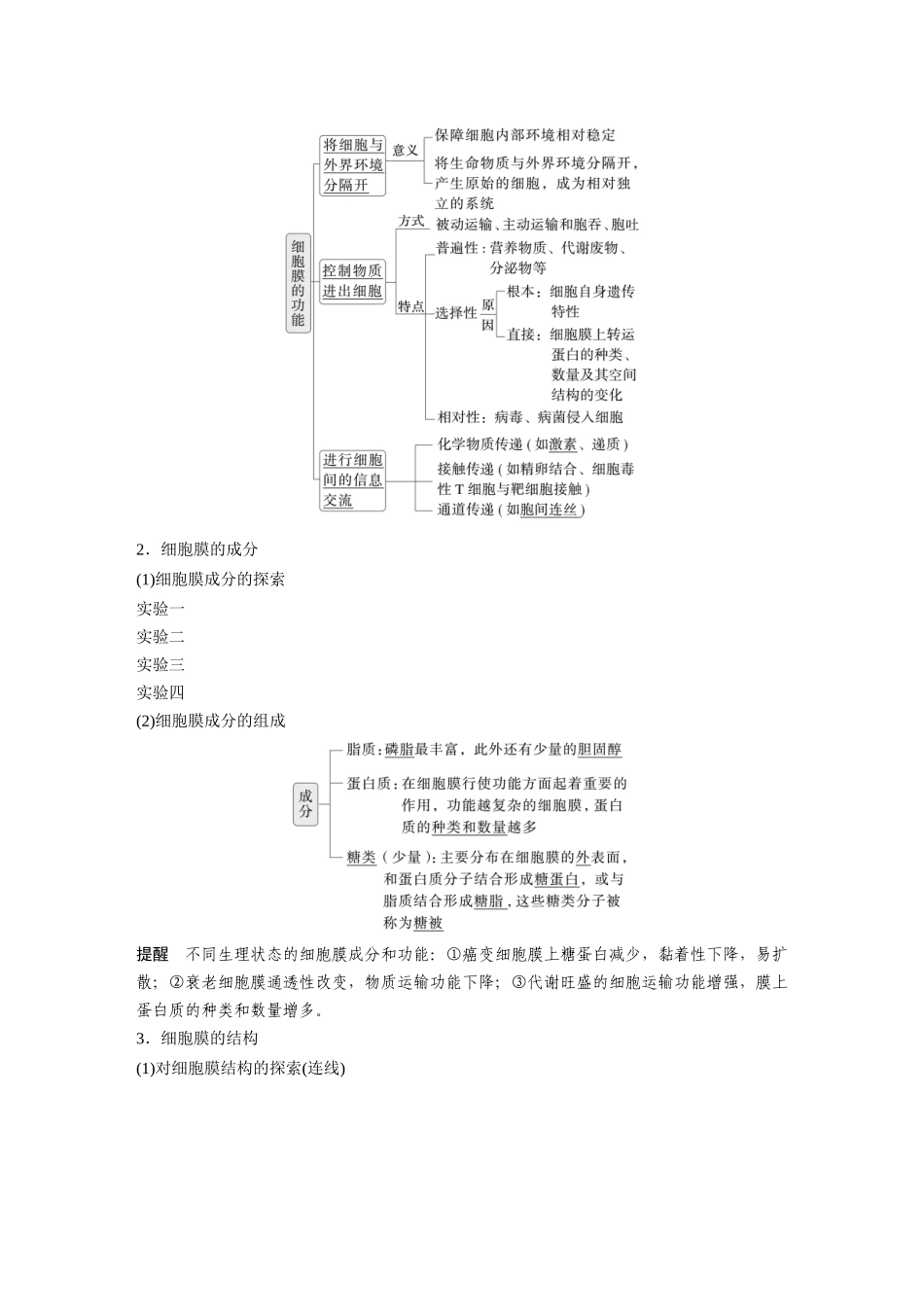 第二单元第4课时细胞膜与细胞核的结构和功能.docx_第2页