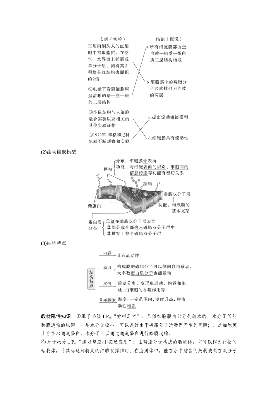 第二单元第4课时细胞膜与细胞核的结构和功能.docx_第3页