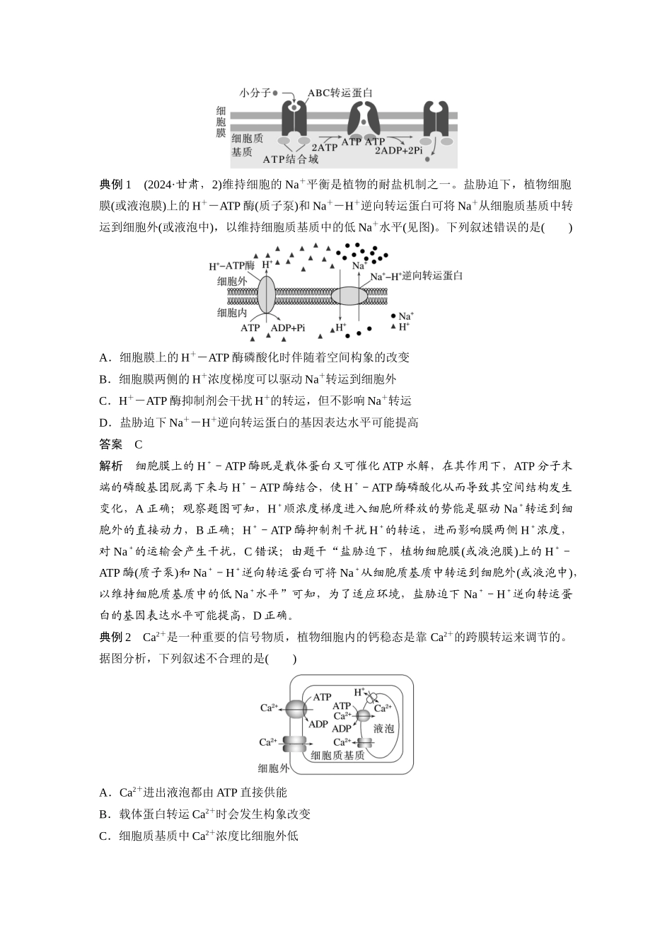 第二单元专题突破1主动运输的类型.docx_第2页