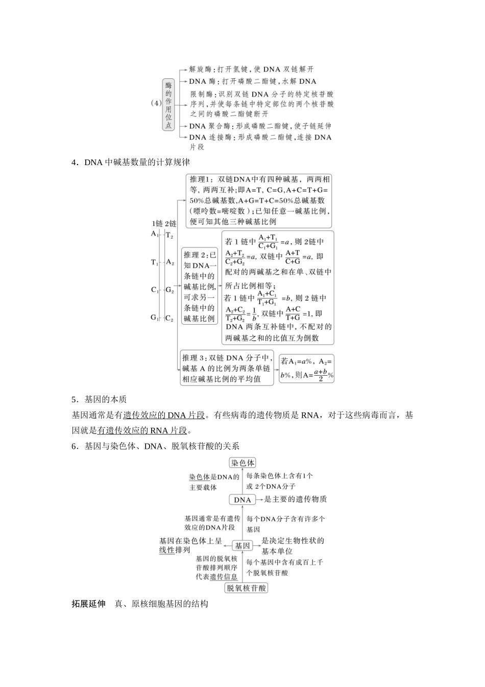 第六单元第26课时DNA的结构、复制和基因的本质.docx_第3页