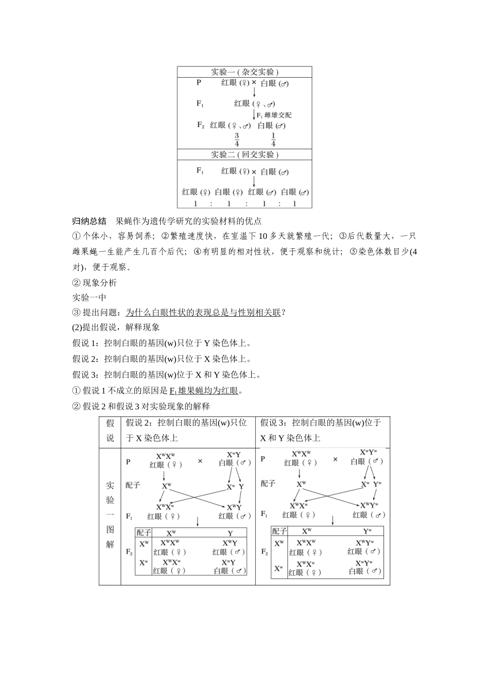 第五单元第23课时基因在染色体上和伴性遗传.docx_第2页