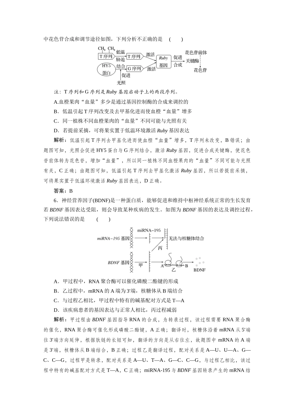 检测案21基因指导蛋白质的合成及基因表达与性状的关系.docx_第3页