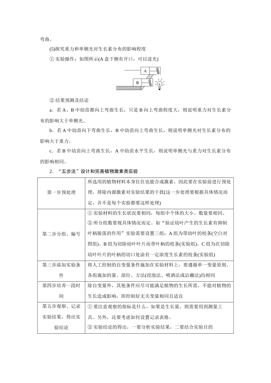热考微专题15植物生命活动调节相关实验分析及设计.docx_第3页