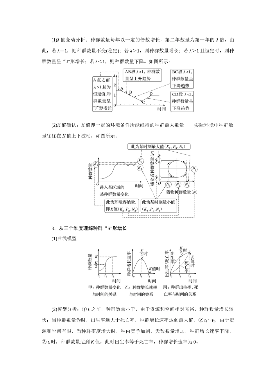 热考微专题16种群数量变化曲线的分析及应用.docx_第3页