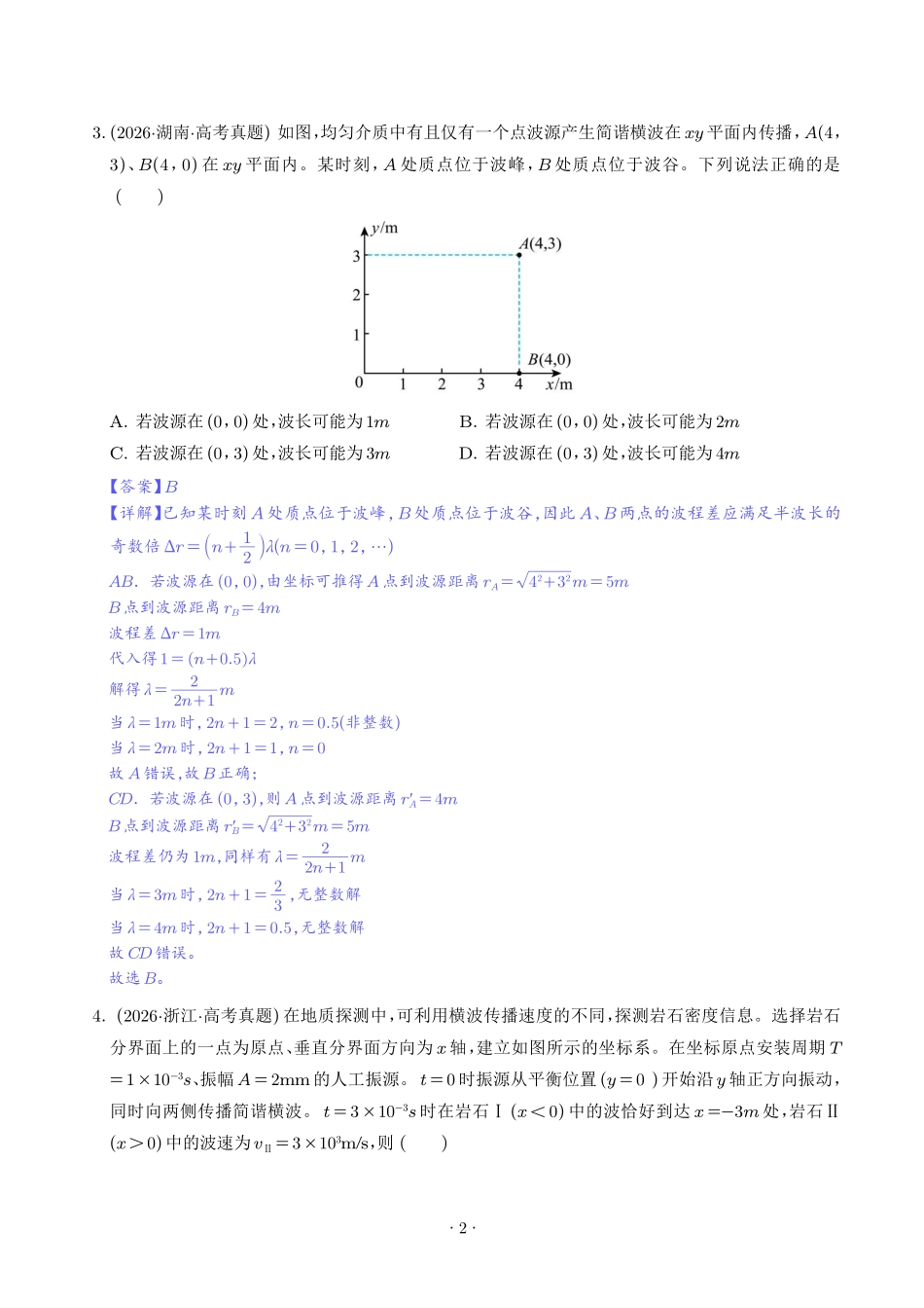 专题热学机械振动与机械波（1年汇编）（解析版）.pdf_第2页