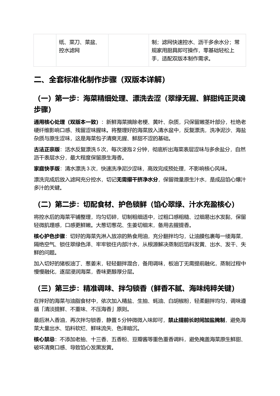 海菜包子：油润不腻不腥，正宗胶东非遗海菜包子零失败精细制作全指南.docx_第3页