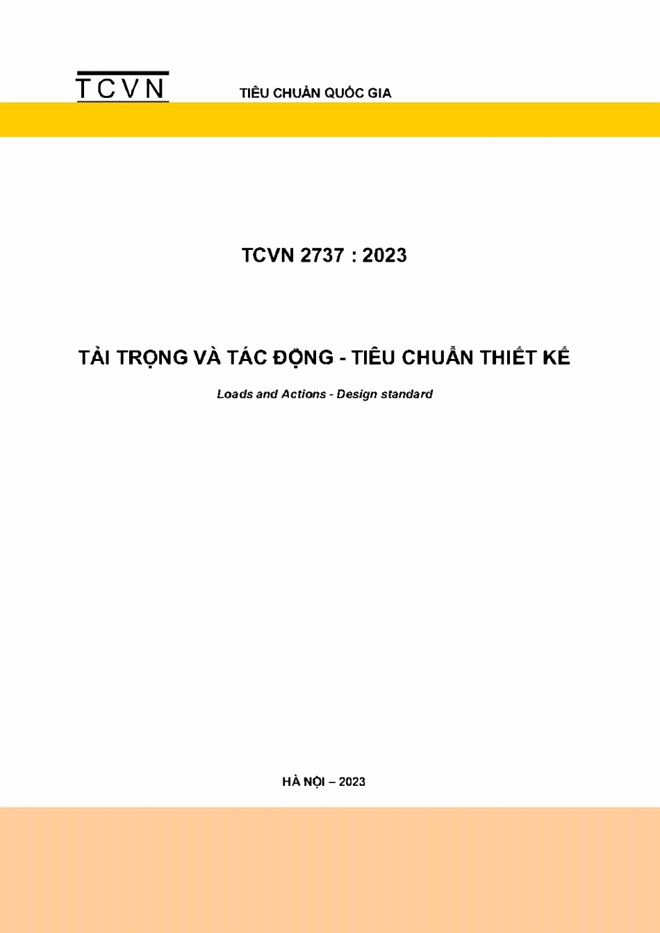 TCVN 2737-2023 荷载与作用-设计标准 汉化版.pdf_第1页