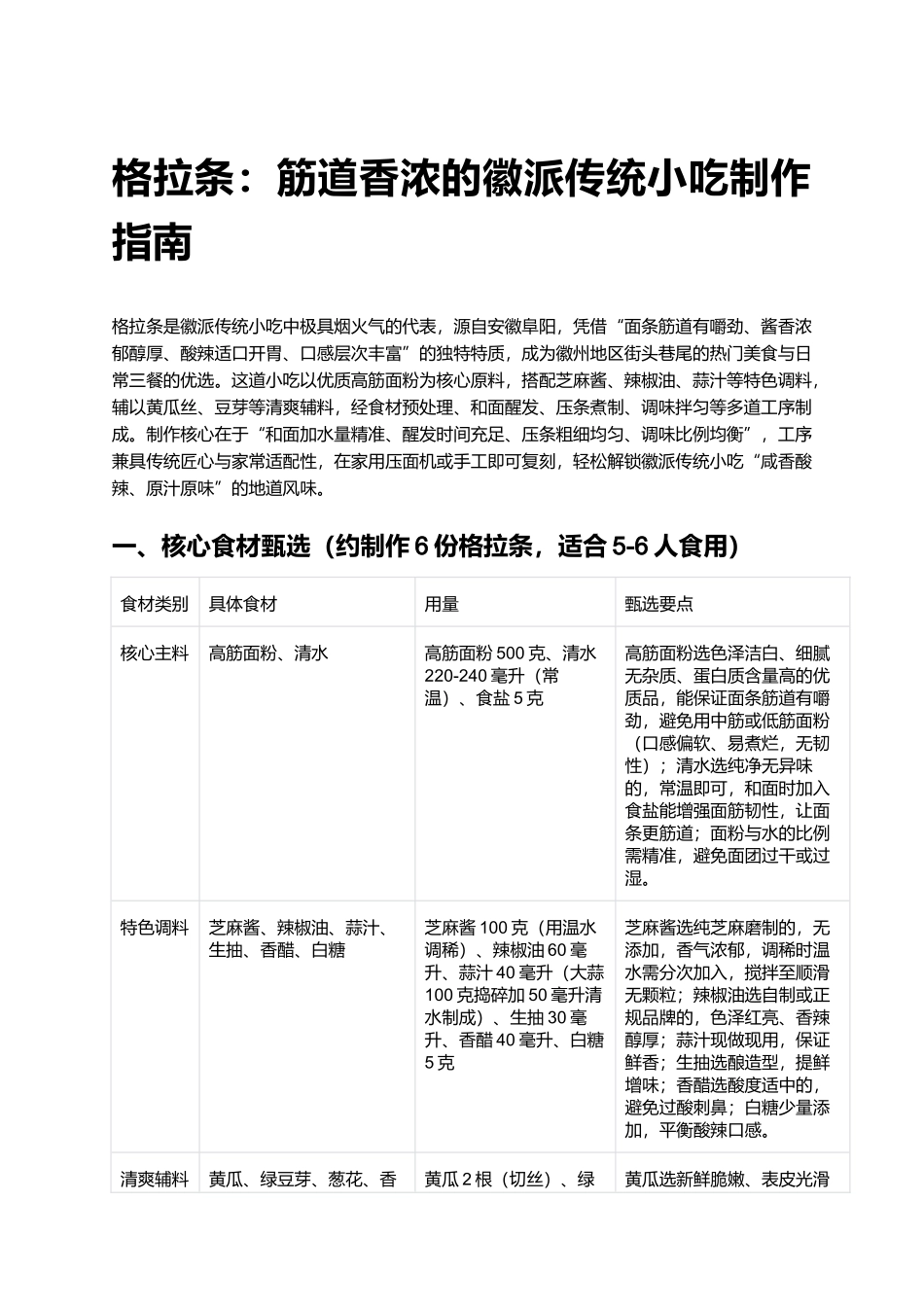 格拉条：筋道香浓的徽派传统小吃制作指南.docx_第1页