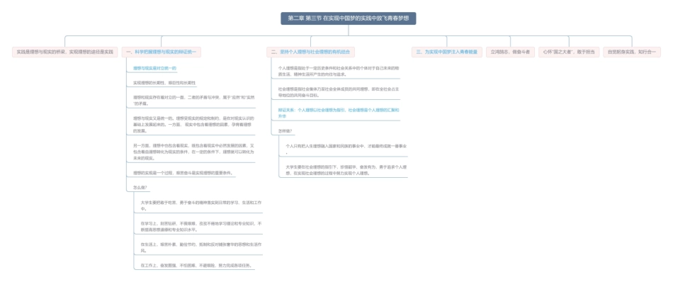 第二章 第三节 在实现中国梦的实践中放飞青春梦想思维导图3.pdf_第1页