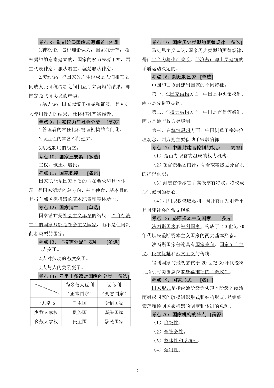 政治学概论--复习重点(1).pdf_第2页
