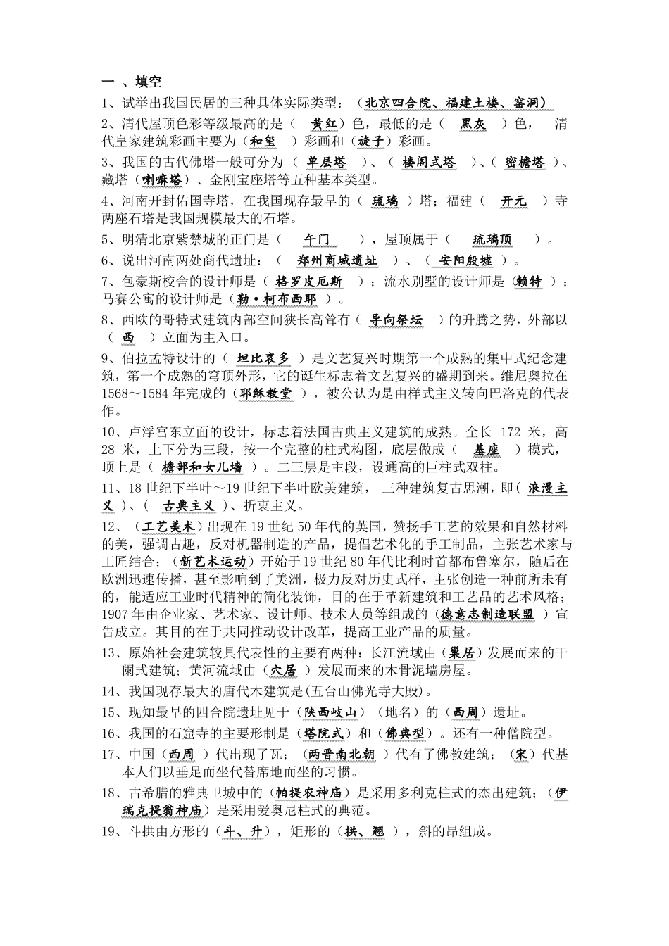 中外建筑史试题及答案1.0(1).pdf_第1页