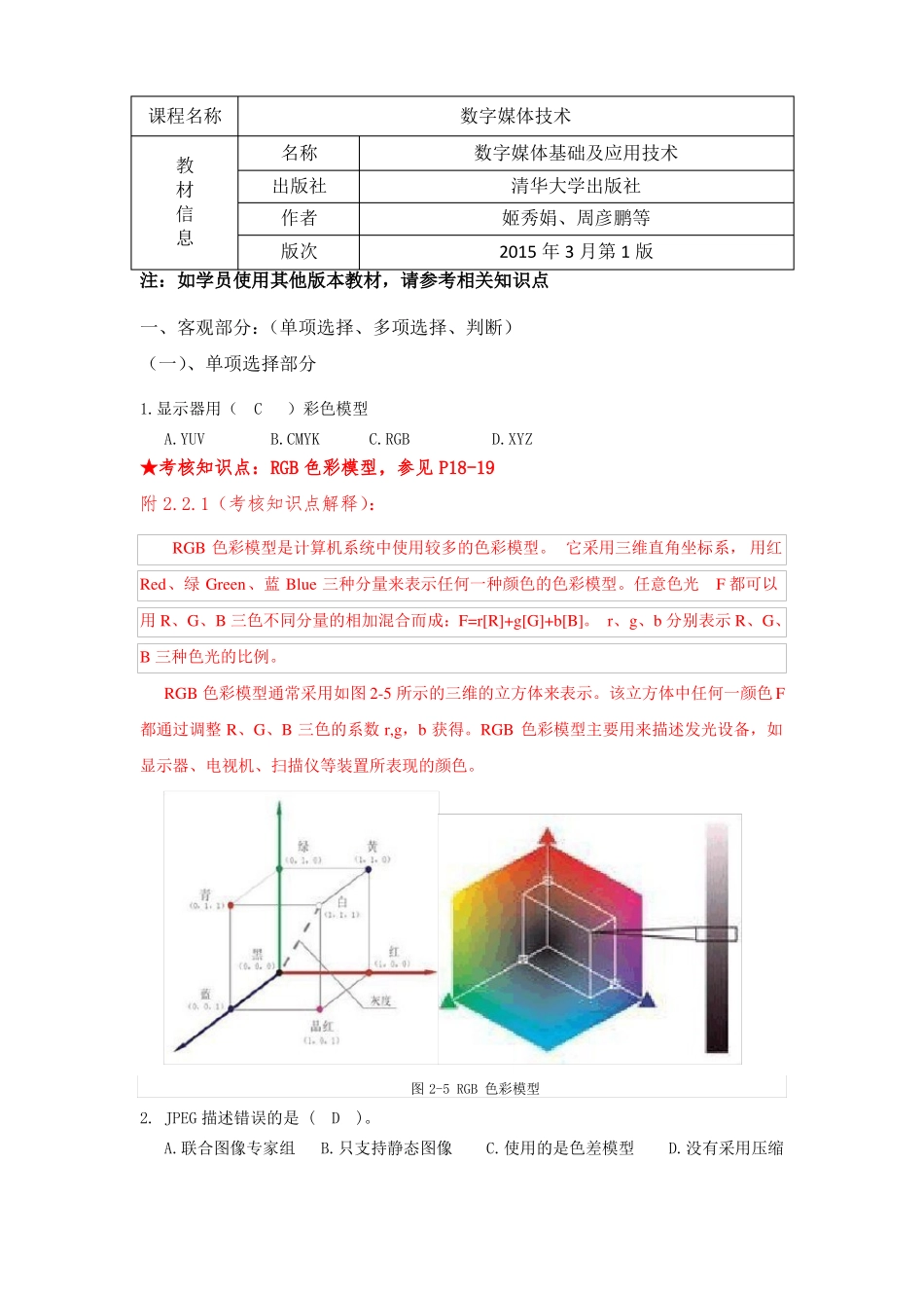 《数字媒体技术》复习资料.pdf_第1页