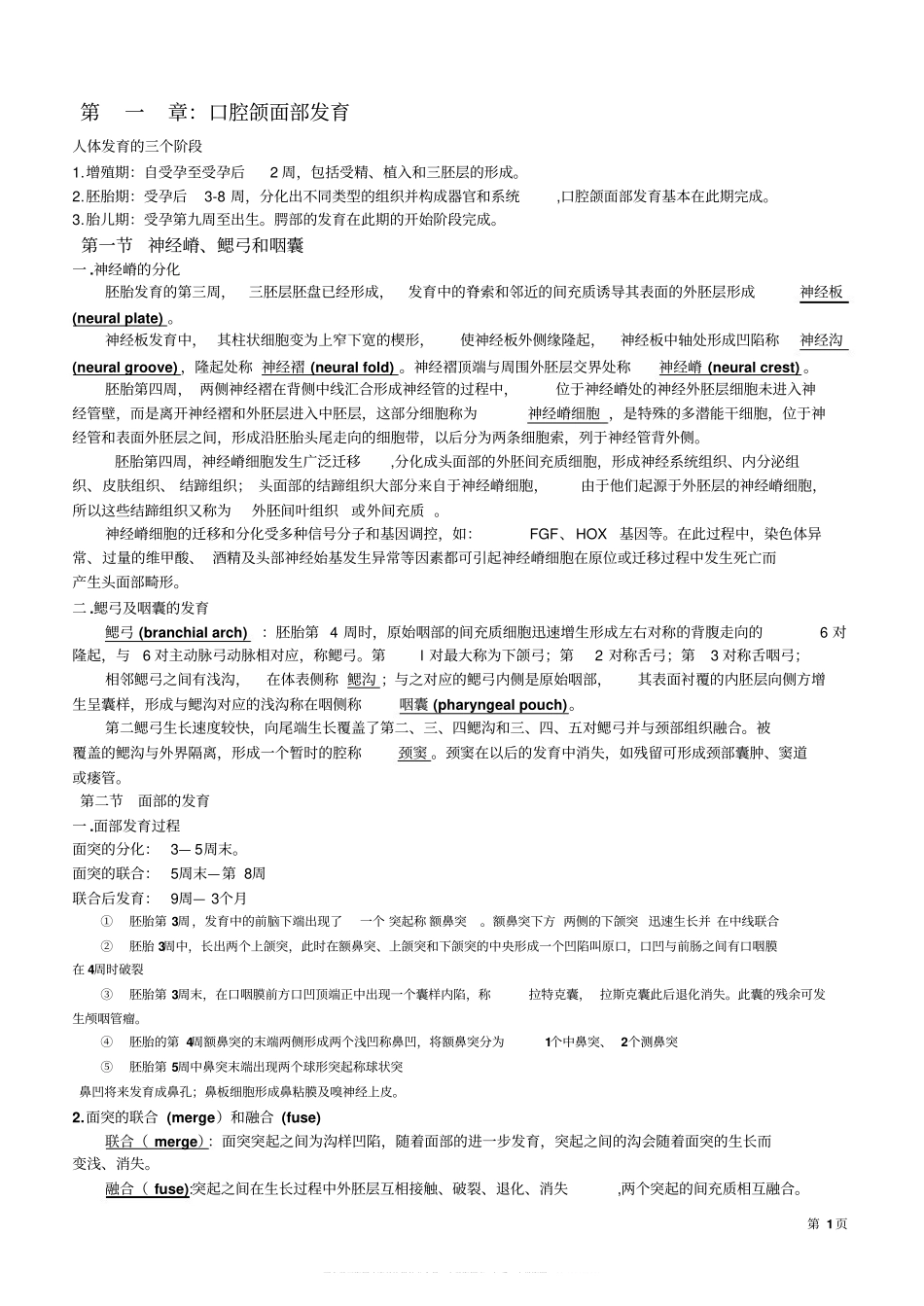 口腔组织病理学整理笔记.pdf_第1页