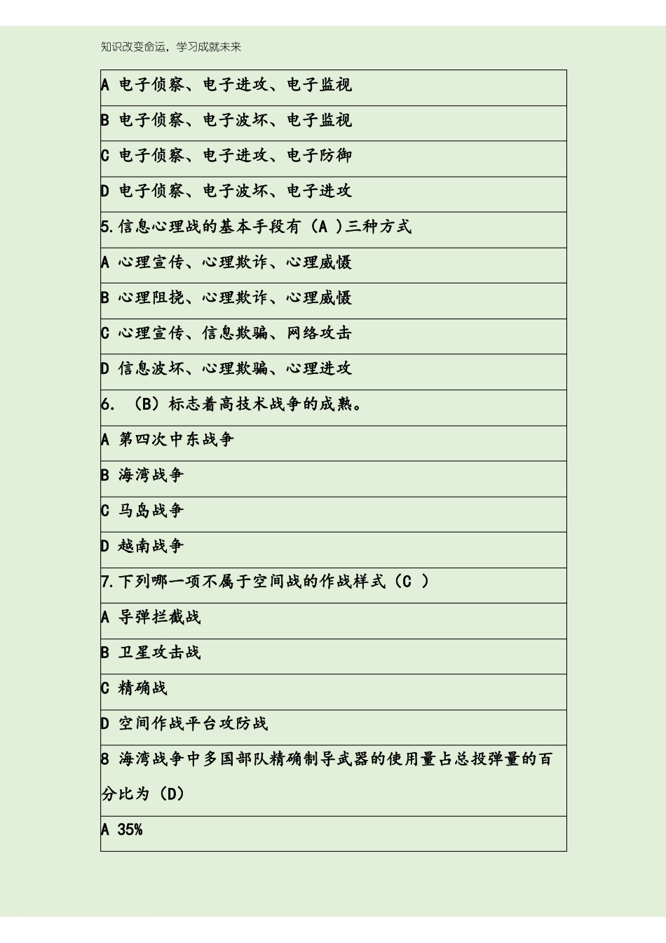 战备与战术基础题库及答案(1).pdf_第2页