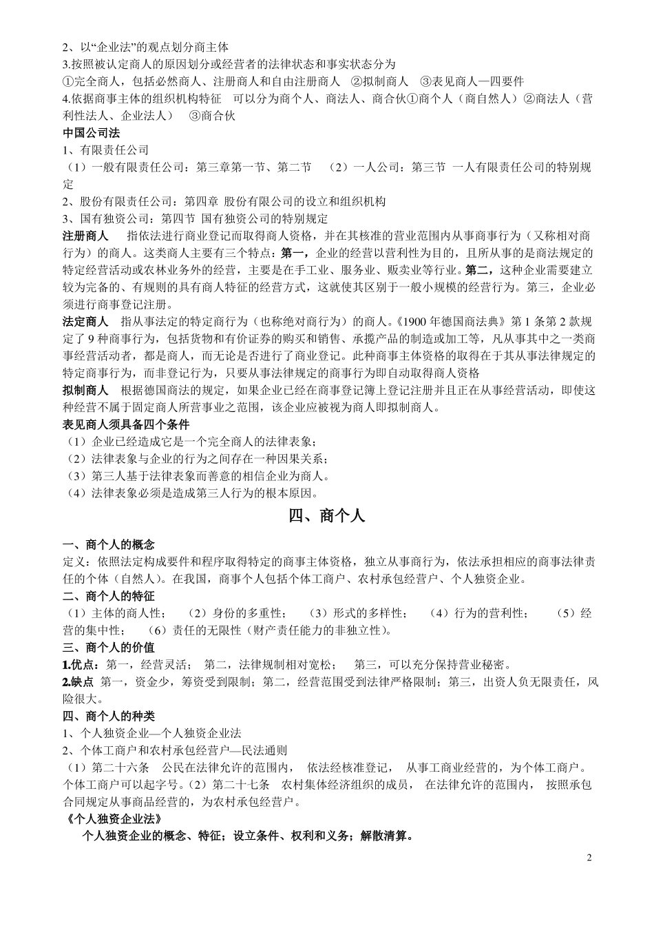 商法知识点总结.pdf_第2页