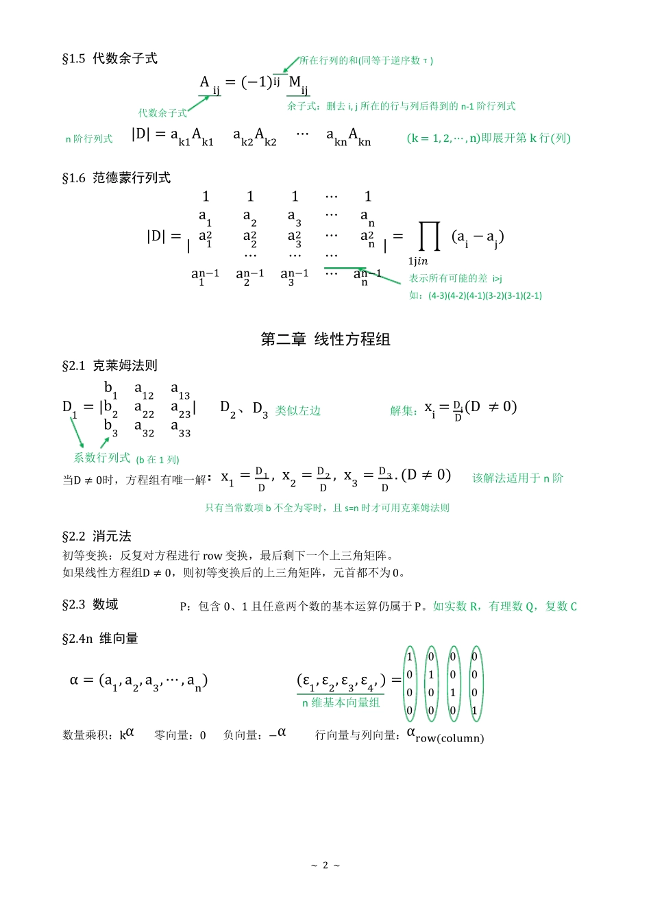 《高等代数》:学习笔记.pdf_第2页