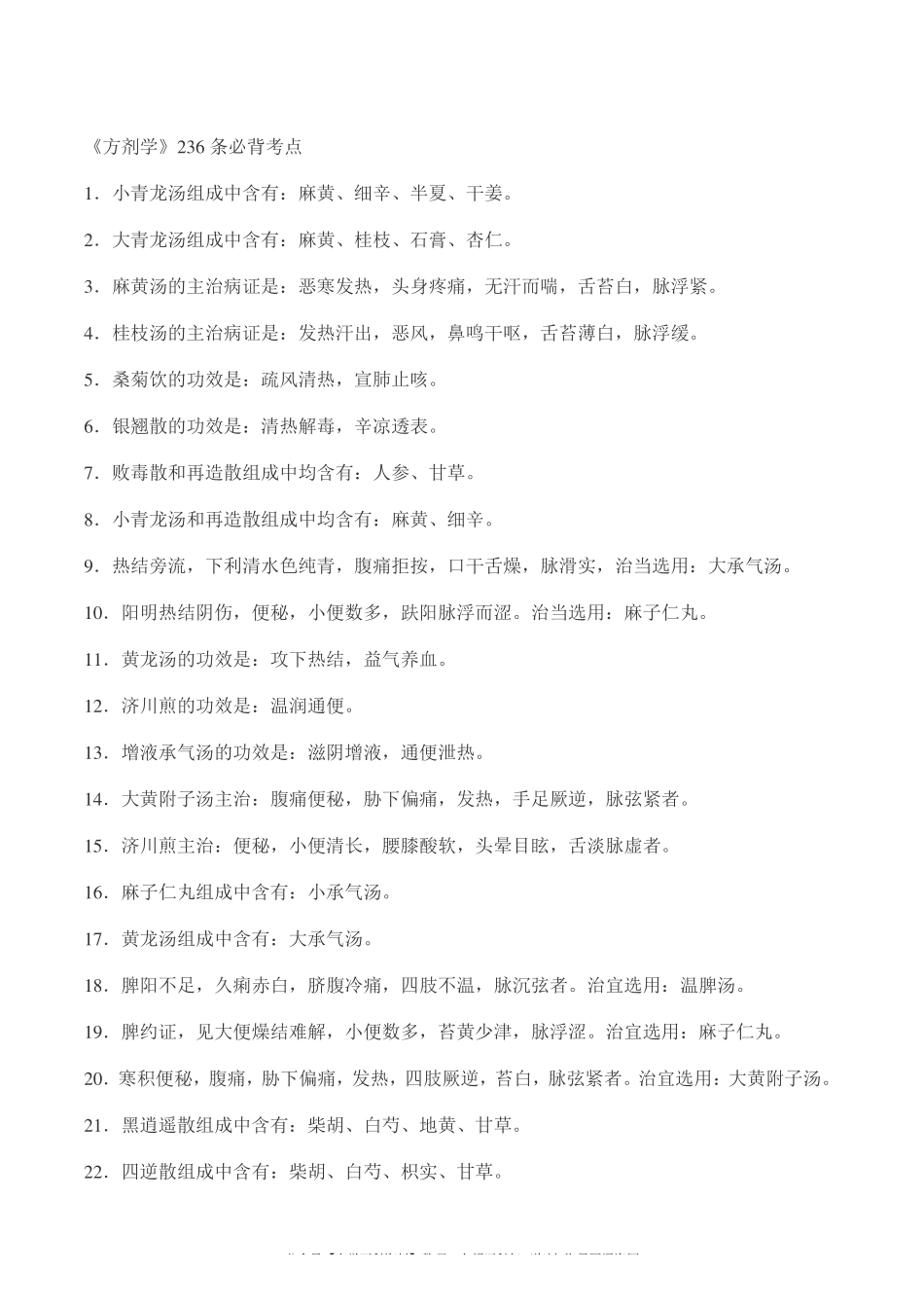 《方剂学》236条必背考点.pdf_第1页