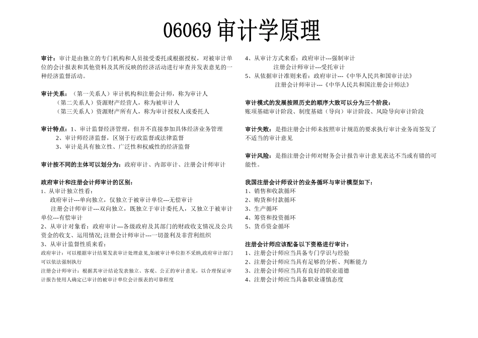 06069-审计学原理重点.doc_第1页