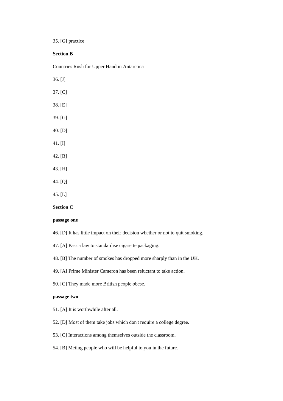 2016年12月英语六级答案+听力原文（卷一）.docx_第3页