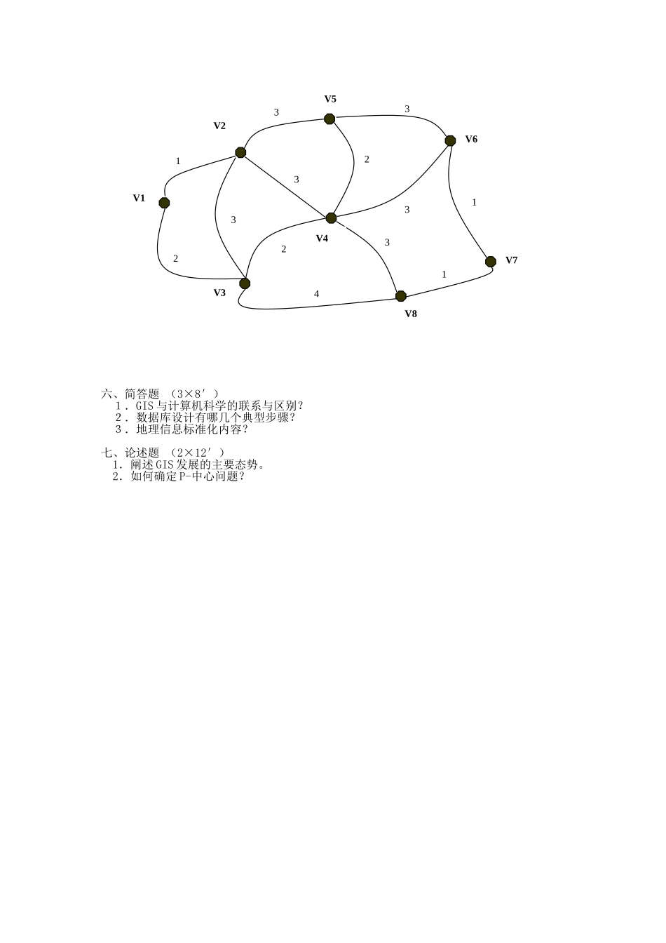 地理信息系统原理试卷(三)及答案.doc_第2页