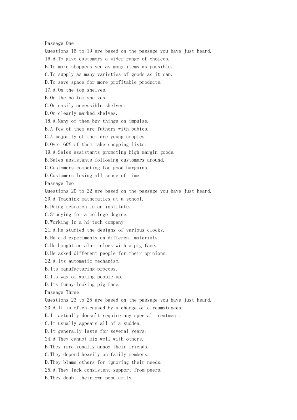 2015年12月英语四级考试真题(第三套)带详细解析.docx_第3页