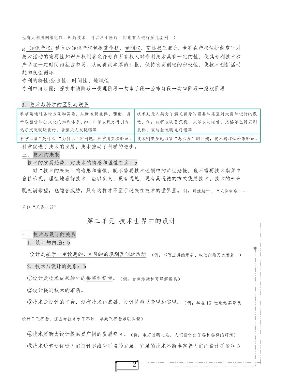 2025年高中通用技术学业水平考试复习知识点(复习必背).pdf_第2页