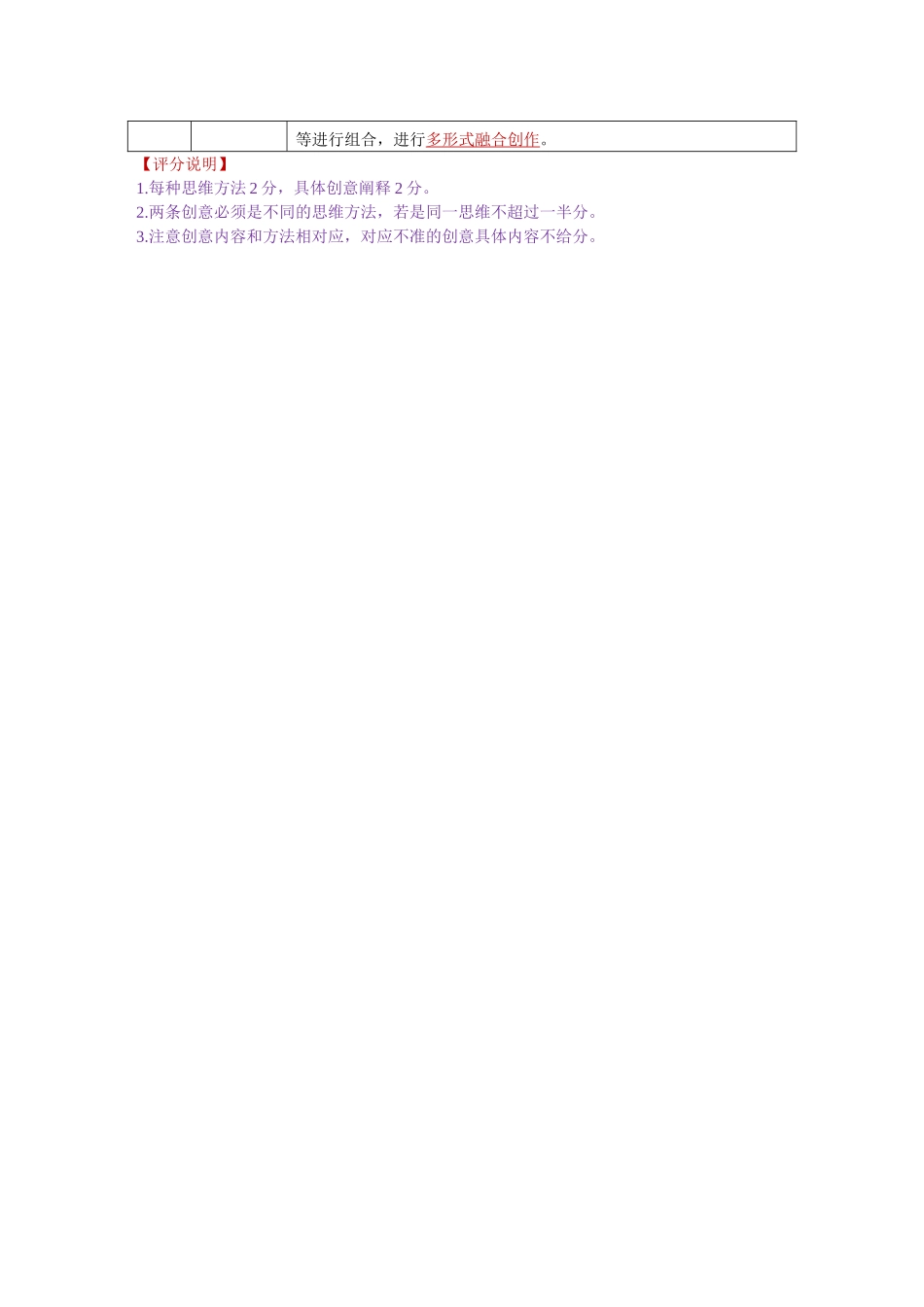 高三政治E版评分细则(2026届高三年级9月份联考).doc_第3页