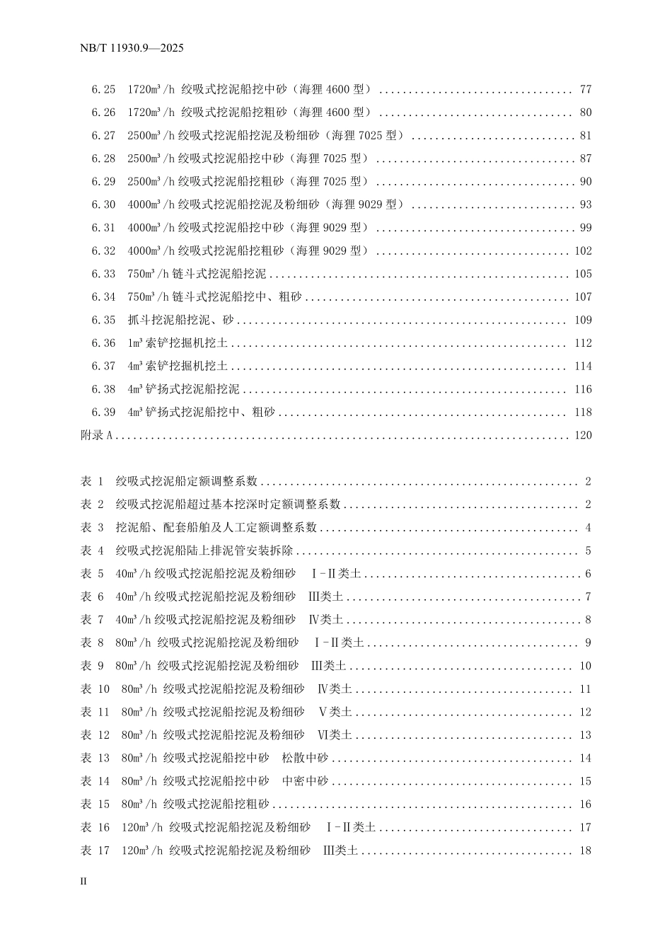 NBT 11930.9-2025 水电建筑工程概算定额 第 9 部分 疏浚工程.pdf_第3页