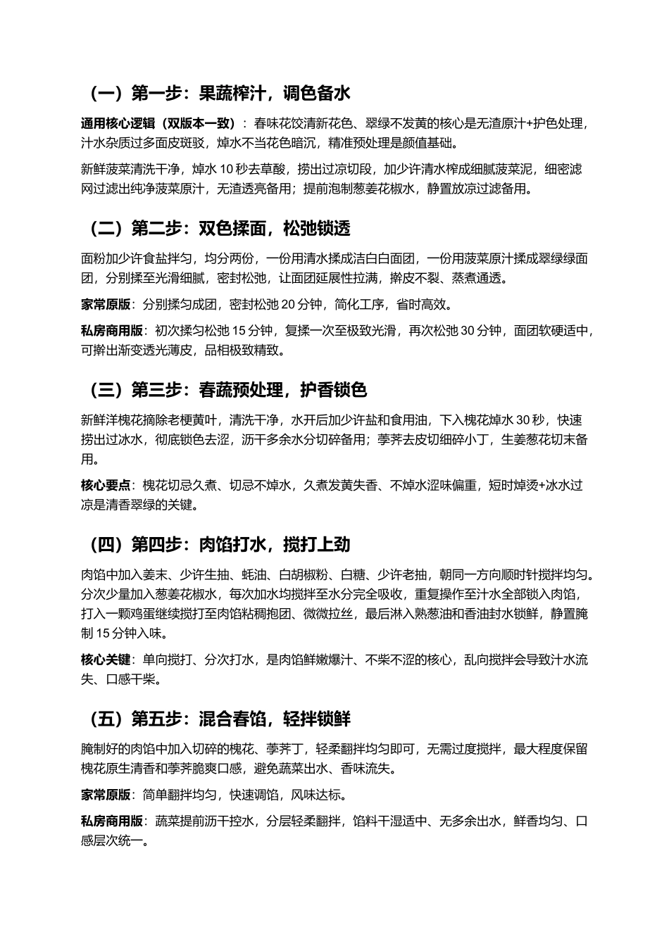 春味花饺:花色通透、清香爆汁、春鲜浓郁、造型精致、零失败春日限定复刻指南.docx_第3页