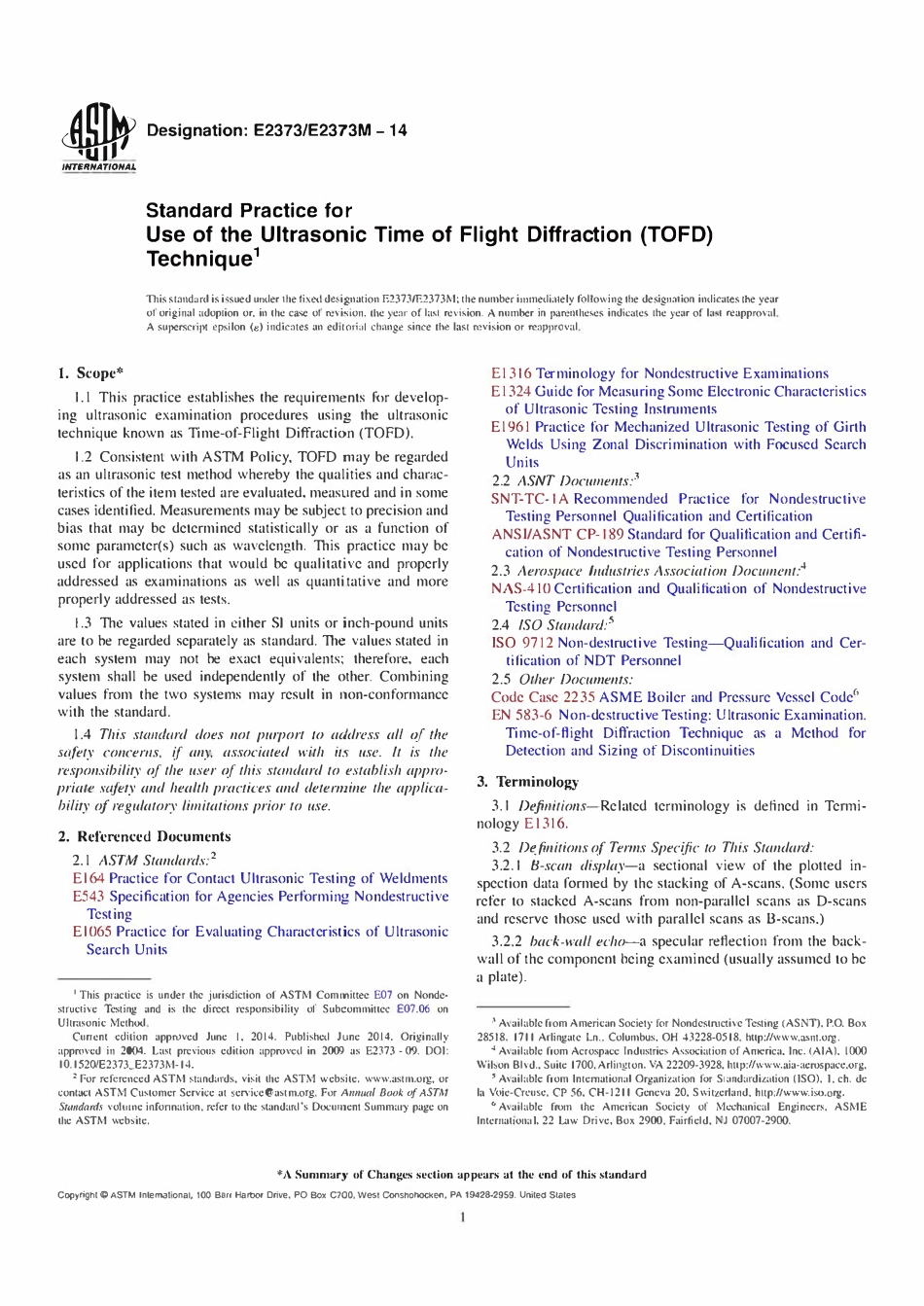 ASTM E2373 - E 2373M - 14 Standard美国材料与试验协会标准.pdf_第1页