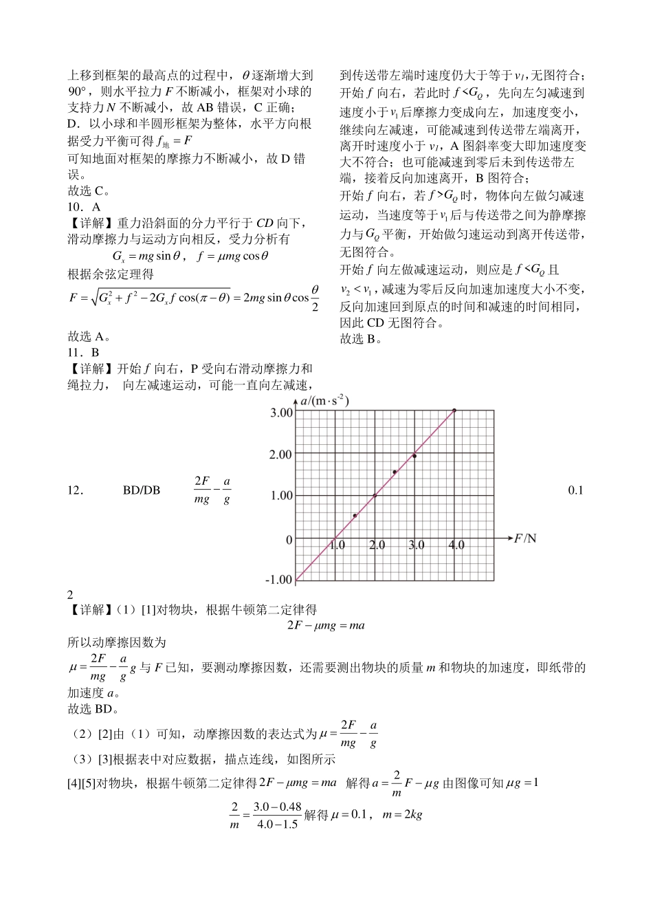 江苏常州高级中学2027届高三上学期7月阶段检测物理答案.pdf_第2页