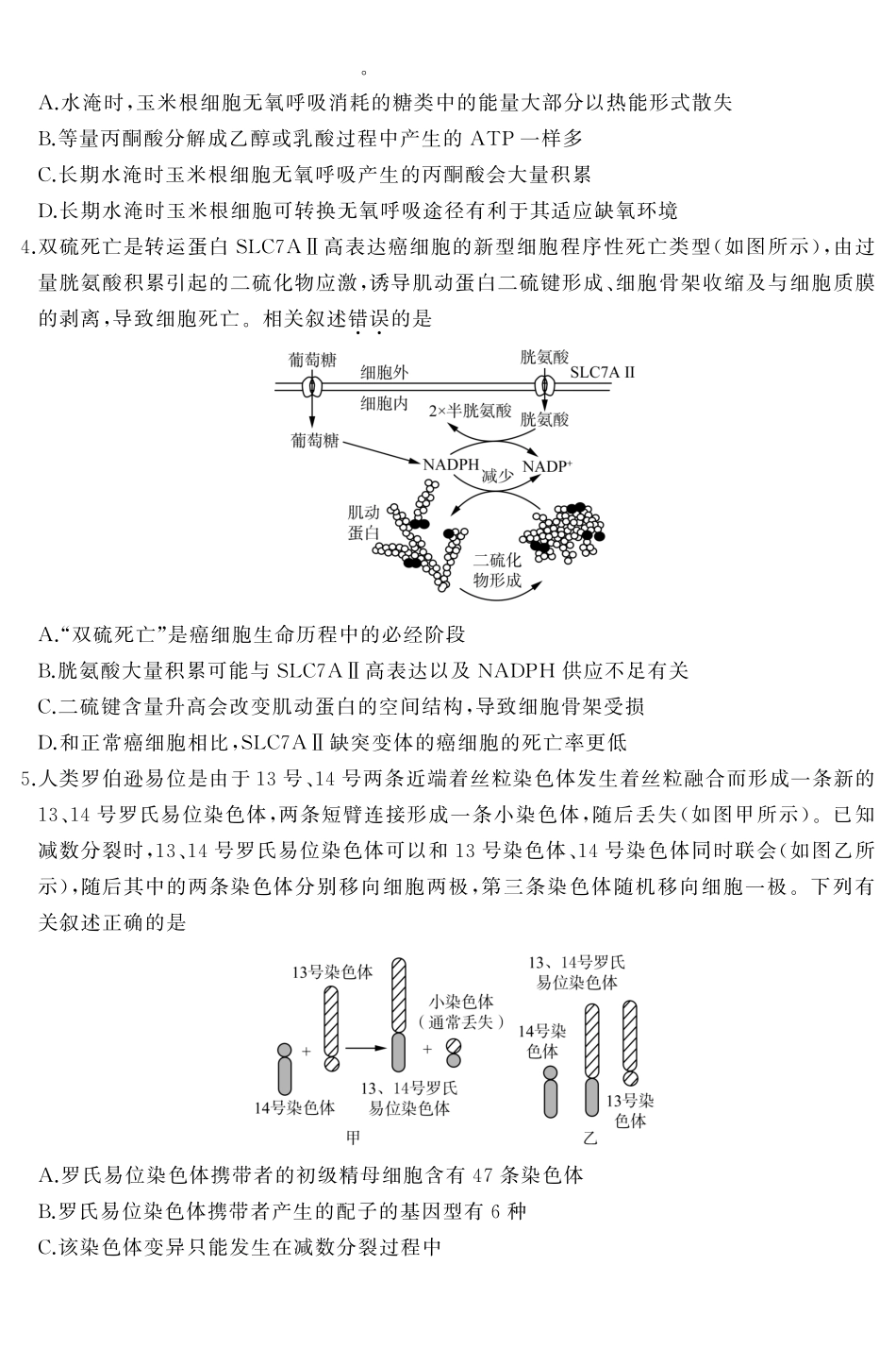 生物(高清版)山东名校联盟2027届高三9月开学全域学情综合诊断(9.2-9.3).pdf_第2页