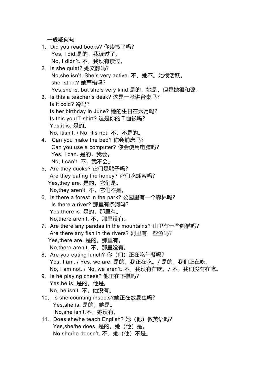 小学英语1-6年级必背的疑问句总结.docx_第1页