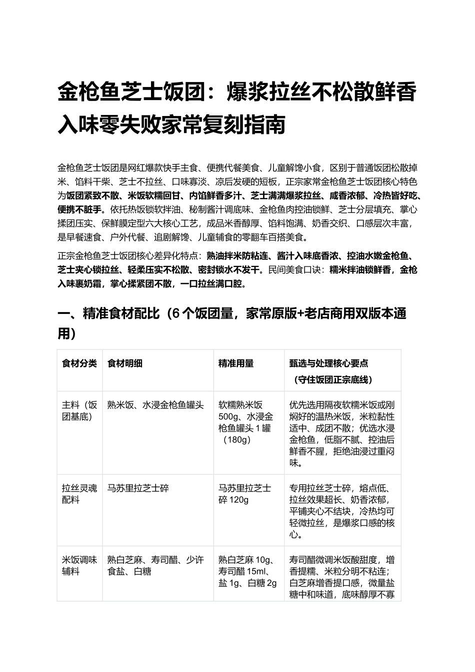 金枪鱼芝士饭团:爆浆拉丝不松散鲜香入味零失败家常复刻指南.docx_第1页