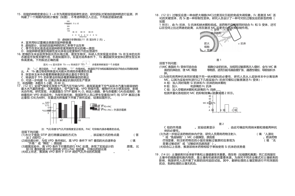 生物江西稳派智慧上进联考2027届高三年级9月供题训练(9.3-9.4).docx_第3页