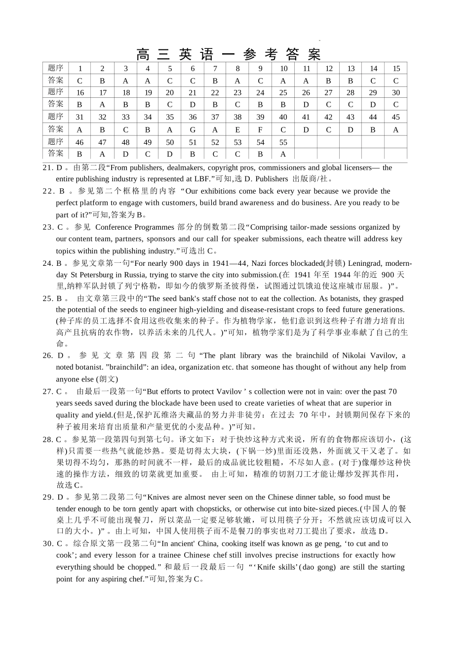 英语(下标27Q1)答案【全国Top50强校】湖南长沙市第一中学校2027届高三年级月考卷(一)(下标27Q1)(8.30-8.31).docx_第1页