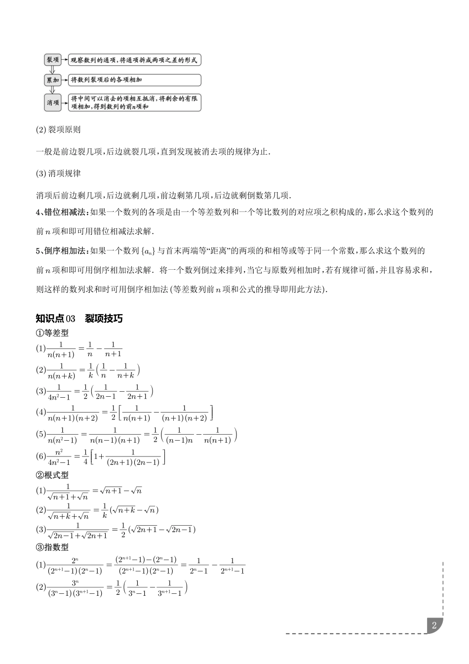 数列求和(解析版).pdf_第2页