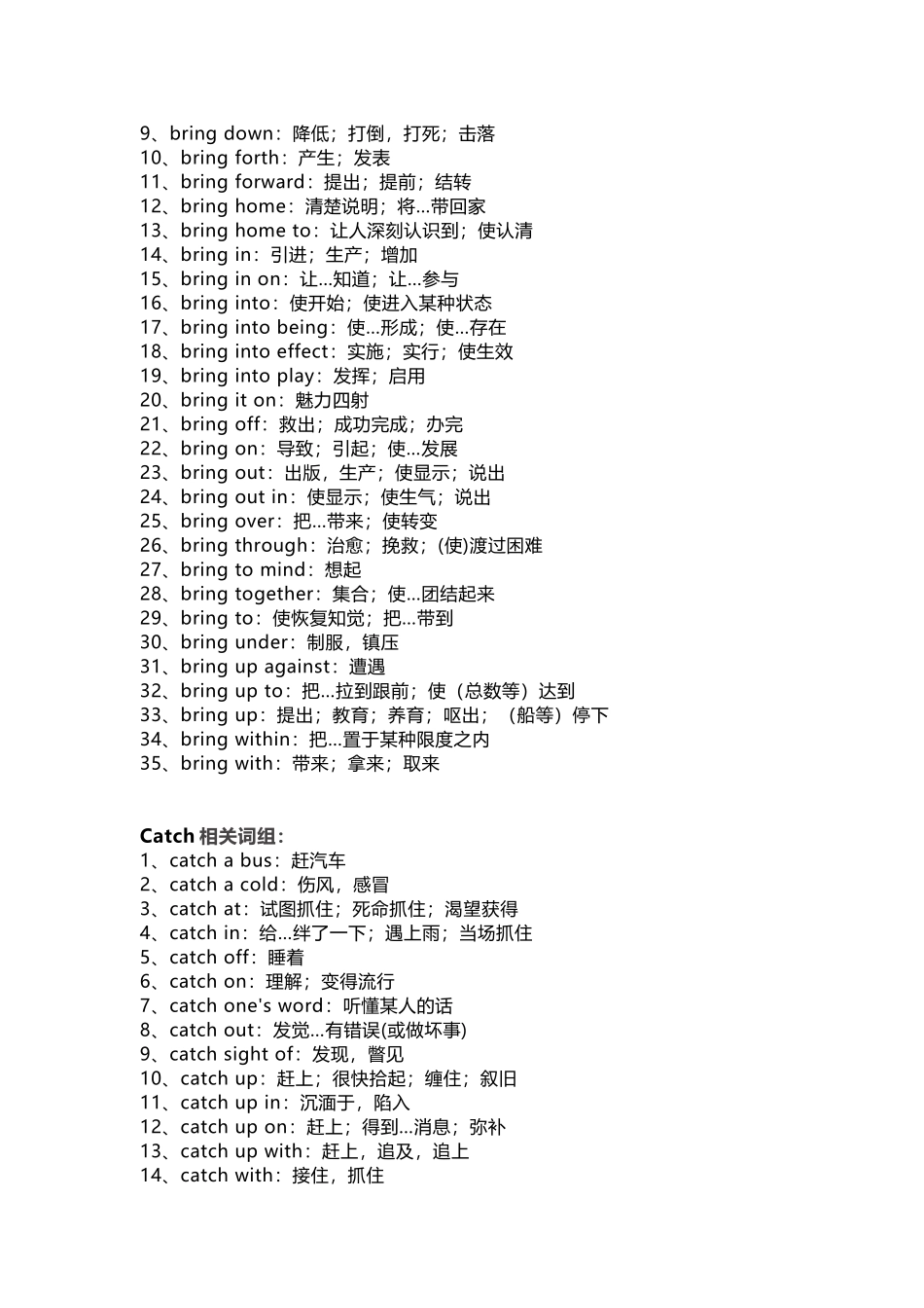 初中英语21个高频动词相关词组.docx_第2页