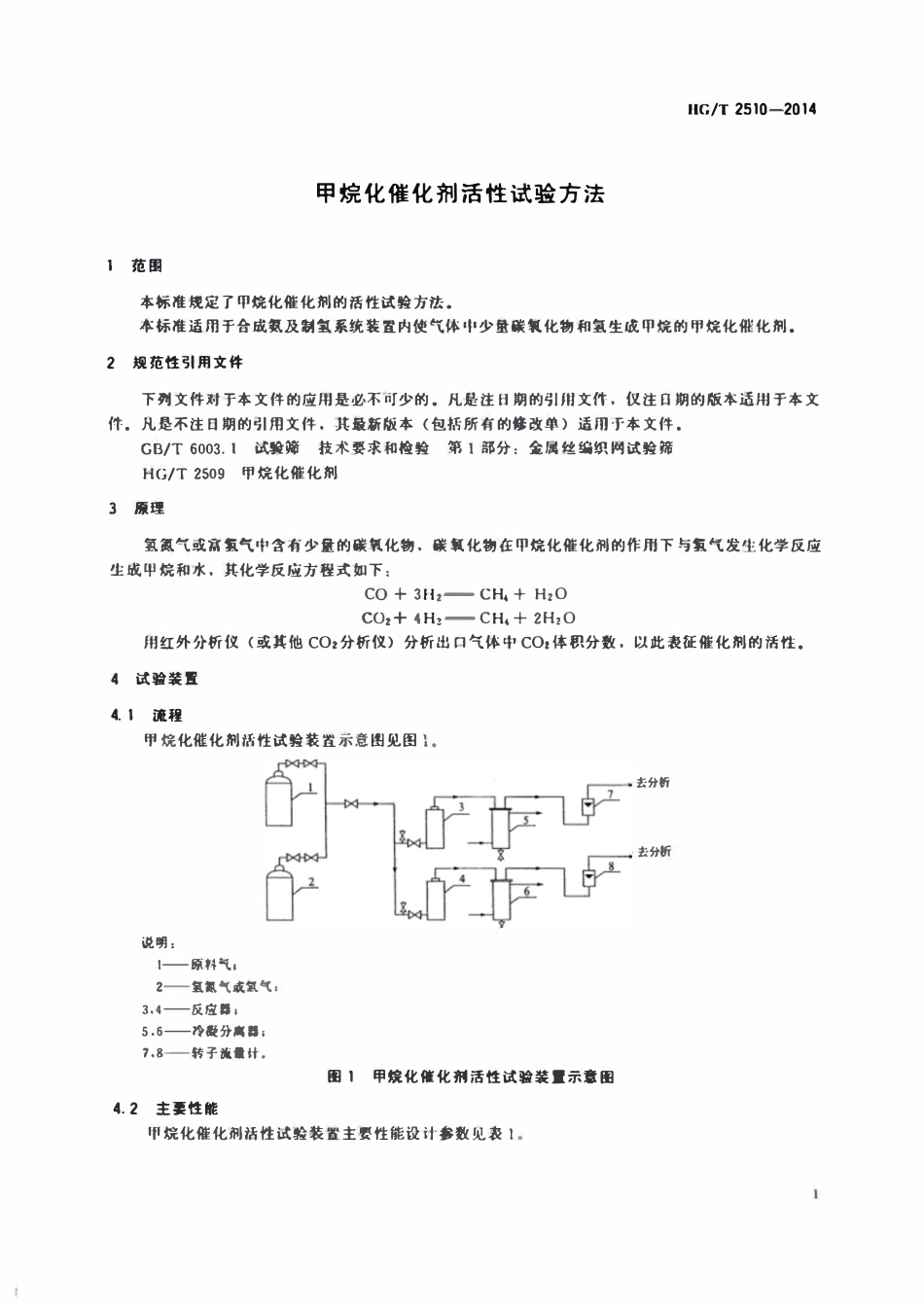 HGT 2510-2014 甲烷化催化剂活性试验方法.pdf_第3页