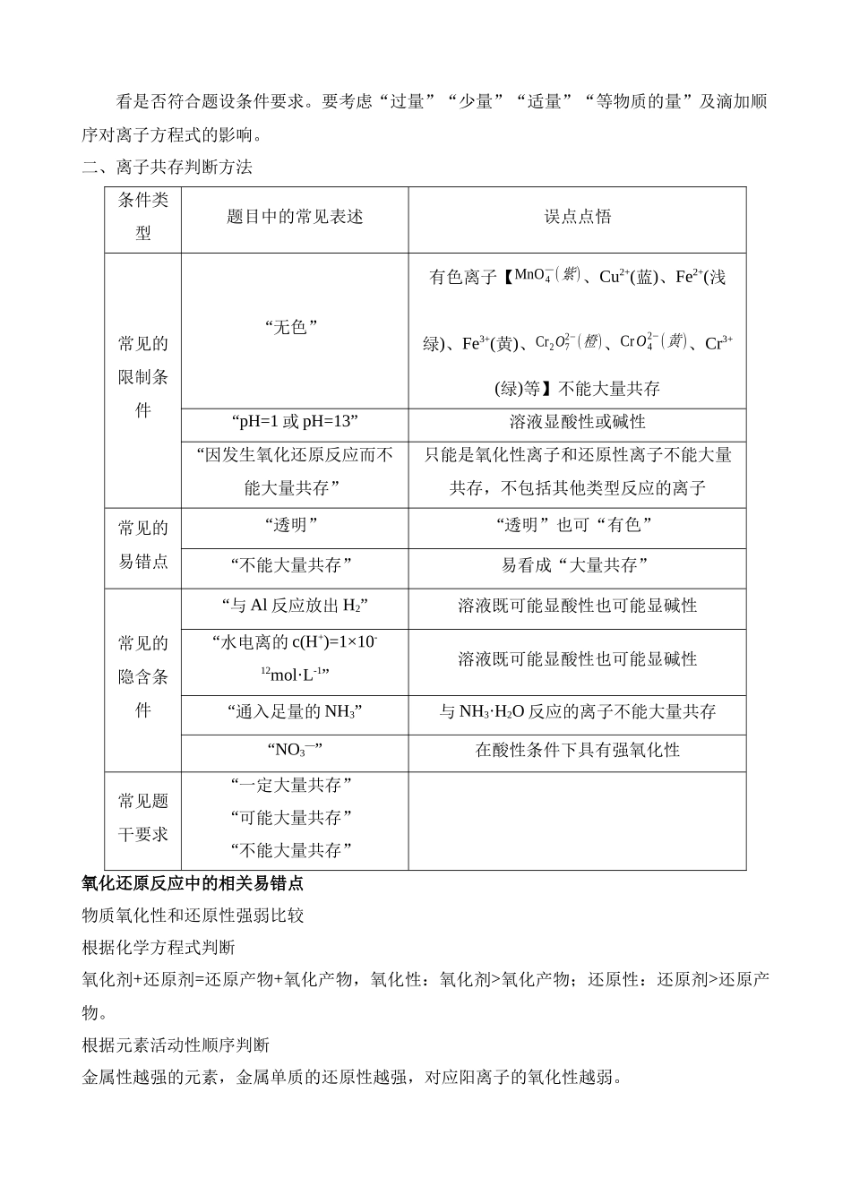 【高考化学】2025年高考化学考前30天速记清单(23大专题80页).docx_第3页