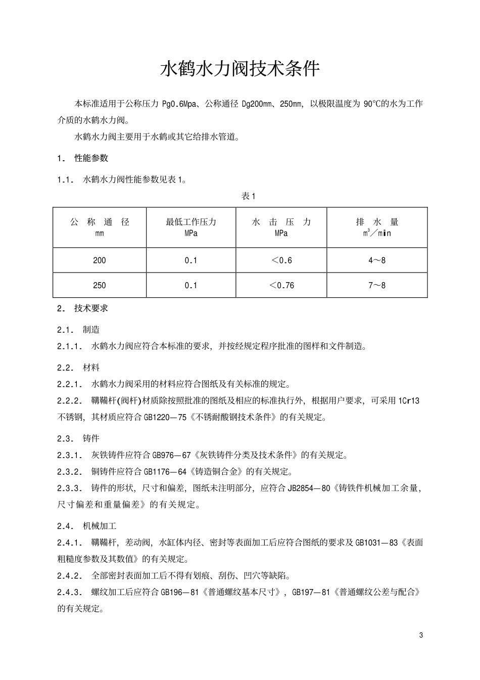 TB 1664-1985 水鹤水力阀技术条件.pdf_第2页