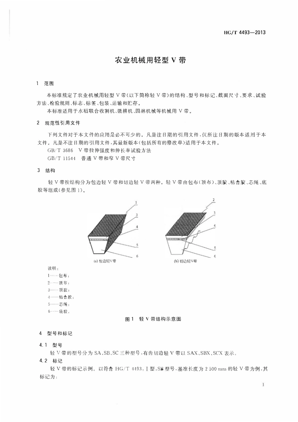 HGT 4493-2013 农业机械用轻型V带.pdf_第3页