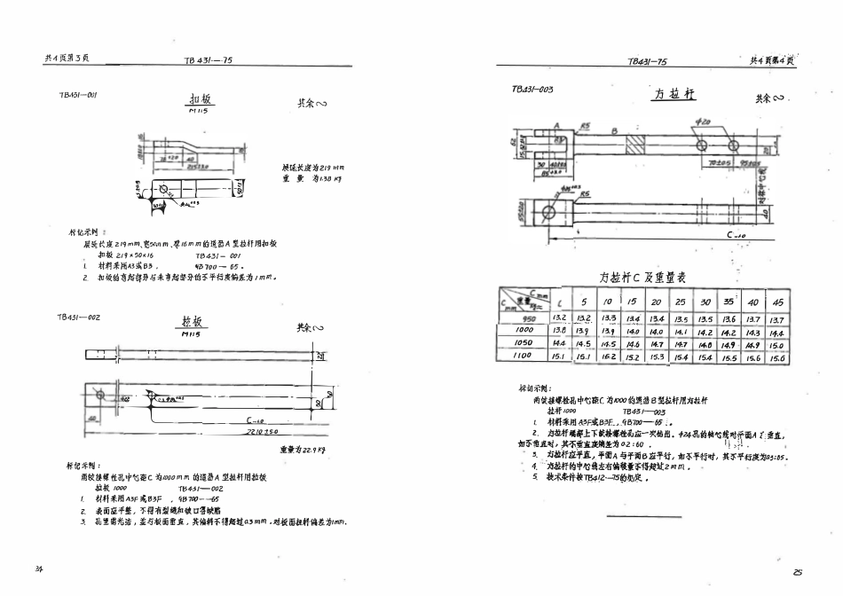 TBT 431-1975 道岔拉杆.pdf_第2页