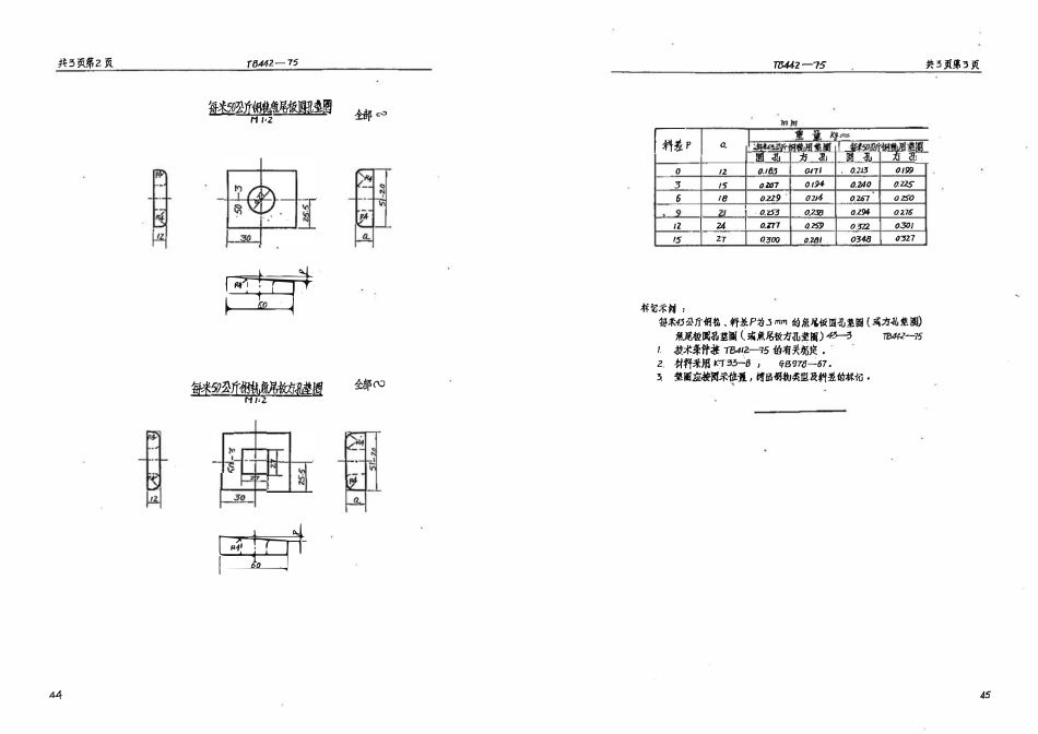 TBT 442-1975 道岔用鱼尾板垫圈.pdf_第2页