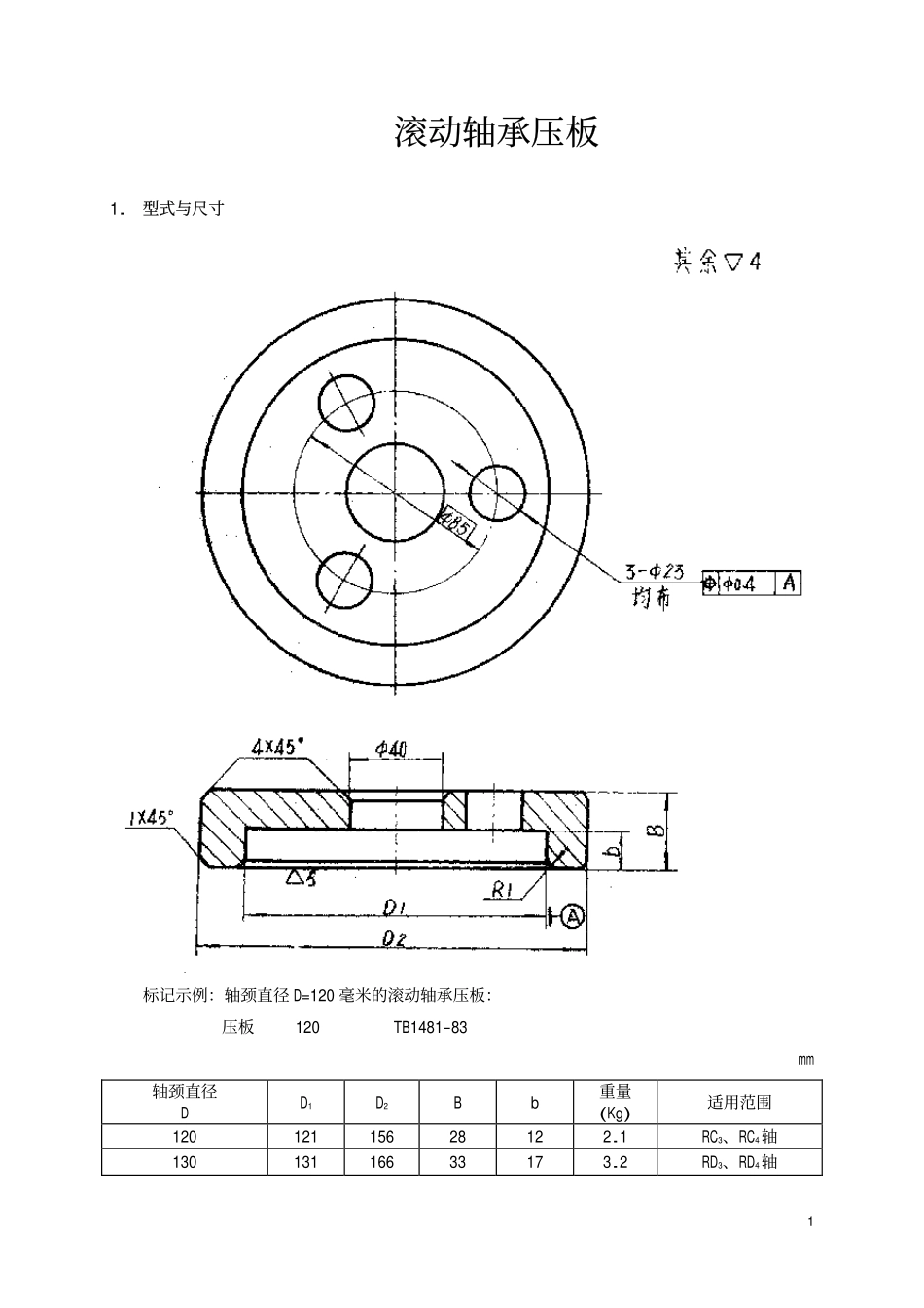 TBT 1481-1983 滚动轴承压板.pdf_第2页