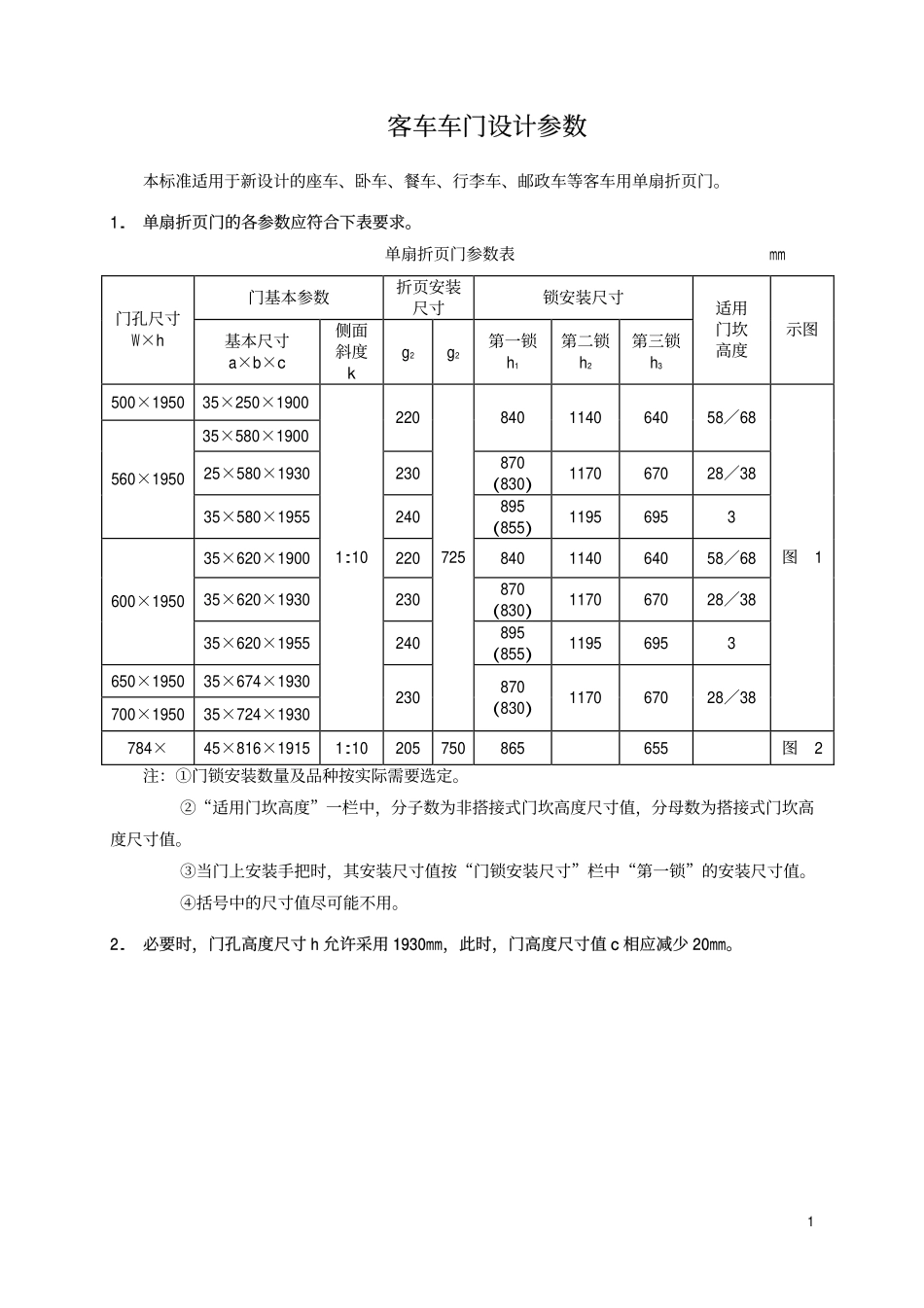 TBT 1813-1986 客车车门设计参数.pdf_第2页